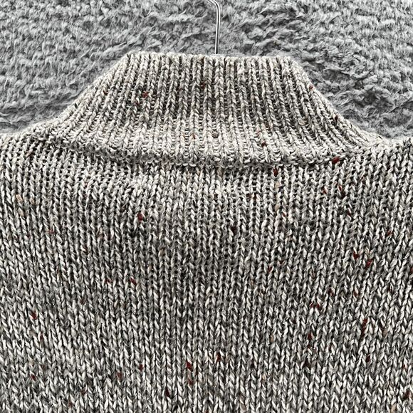 Vintage 80s Turtleneck‎ Boho Metallic Sweater M Mod Chunky Knit Retro 90s - Picture 11 of 13